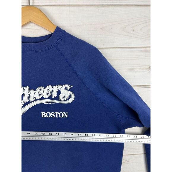 VTG Discus Athletic Sweatshirt Adult XL Blue Cheers Boston Crewneck 90s Pullover - Picture 6 of 9